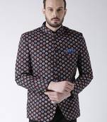 Multicolor Printed Polyester Stitched Men Blazers
