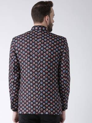Multicolor Printed Polyester Stitched Men Blazers 5