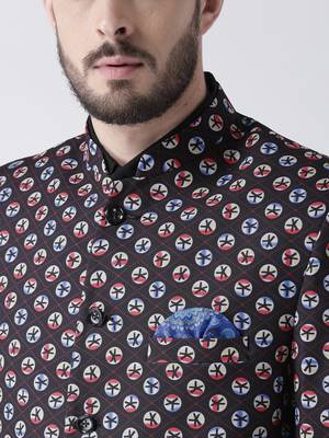 Multicolor Printed Polyester Stitched Men Blazers 6
