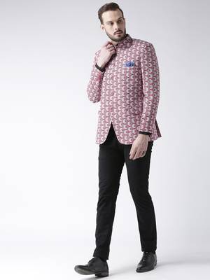 Multicolor Printed Polyester Stitched Men Blazers 2