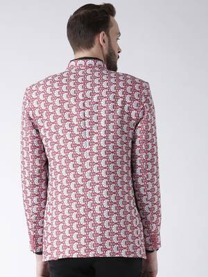 Multicolor Printed Polyester Stitched Men Blazers 5