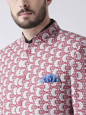 Multicolor Printed Polyester Stitched Men Blazers 6