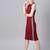 Maroon Box Back Bodycon Athleisure Dress