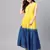 Yellow & blue Ombre Flared Maxi