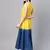 Yellow & blue Ombre Flared Maxi