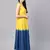Yellow & blue Ombre Flared Maxi