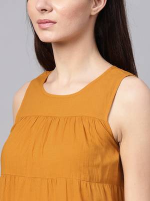 Mustard & Brown Ombre tie_dyered Maxi 5
