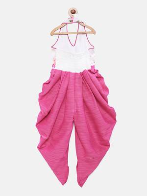 Blue printed polyester kids-frocks 2