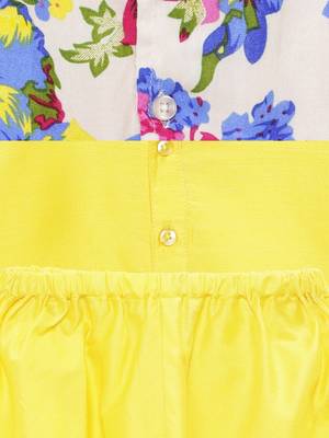 Yellow woven polyester boys-kurta-pyjama 5