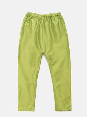 Green woven polyester boys-kurta-pyjama 3