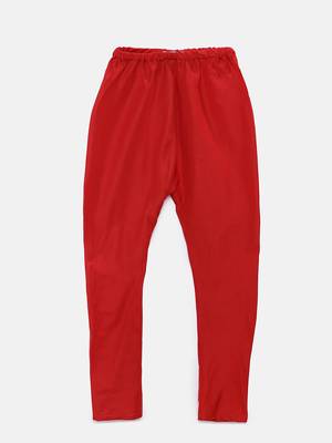 Red woven polyester boys-kurta-pyjama 3