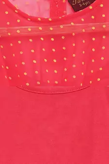 Pink woven georgette kids-tops