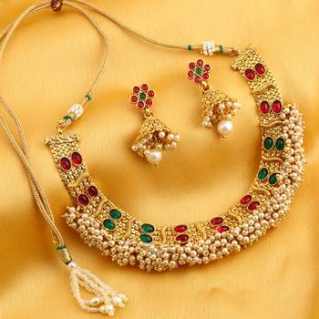 Gold diamond necklace-sets 1