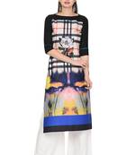 Multicolor printed rayon ethnic-kurtis