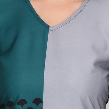 Grey printed rayon ethnic-kurtis 5