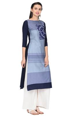Silver printed rayon ethnic-kurtis 3