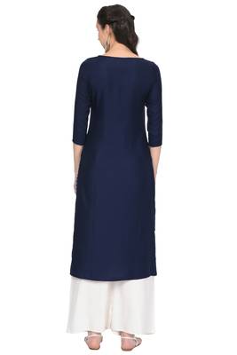 Silver printed rayon ethnic-kurtis 4