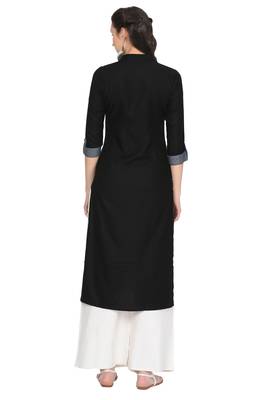 Grey printed rayon ethnic-kurtis 4