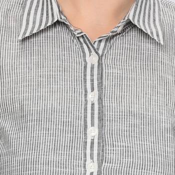 Grey printed cotton ethnic-kurtis 5