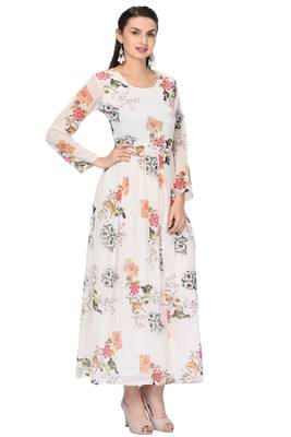 White printed georgette ethnic-kurtis 3