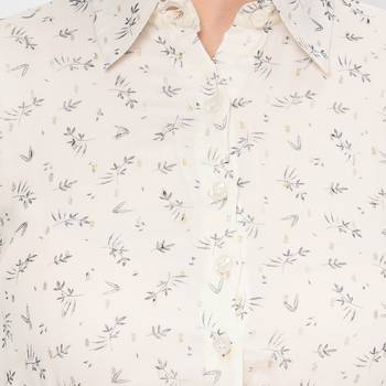 White printed chiffon ethnic-kurtis 5