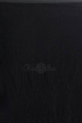 Black printed Georgette saree 3