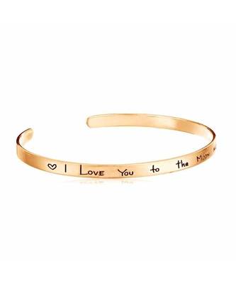 I Love You too The Moon And Back Cuff 1