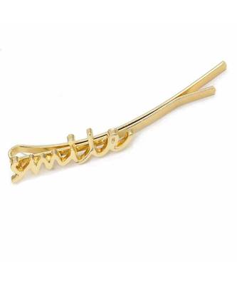 Smile golden hairpin 1