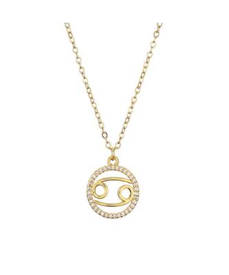 Cancer zodiac Sign Crystal Pendant 1