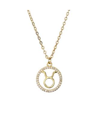 Taurus zodiac Sign Crystal Pendant 1