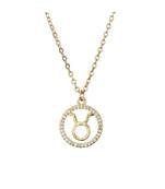Taurus zodiac Sign Crystal Pendant