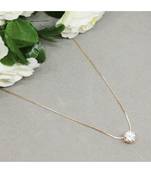 yellow Gold Crystal Pendant