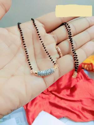 White diamond mangalsutra 1