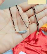 White diamond mangalsutra