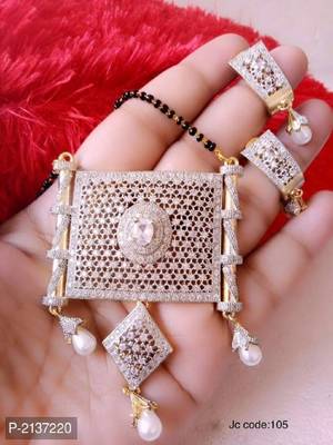 White diamond mangalsutra 1