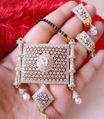 White diamond mangalsutra