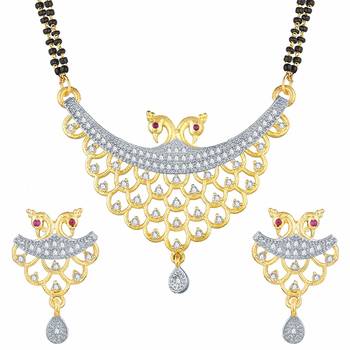 White diamond mangalsutra 1