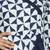 blue Rayon Geomatrical  Printed Ruffle Kurta