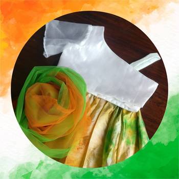 tricolor Art silkcolor lehenga 2