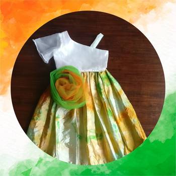 tricolor Art silkcolor lehenga 4