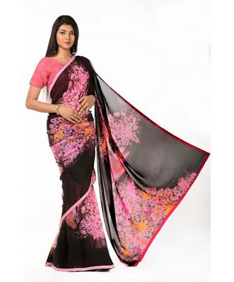 Flowery Bouquet Wrap in 1 Minute saree 2