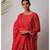 red Aabha cotton Kurta,Pant And Dupatta Set of three