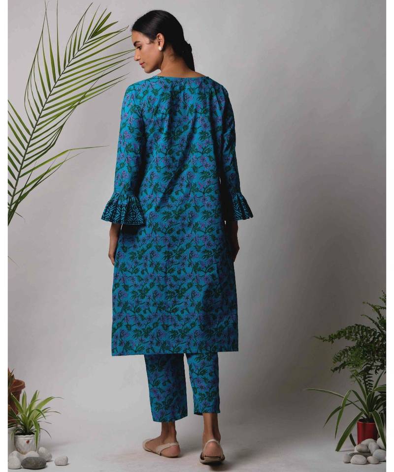 Blue Darsha cotton Kurta