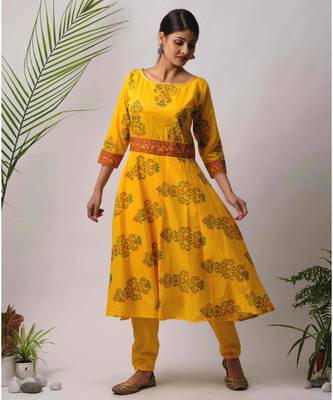 Yellow Gargi cotton Kurta 1