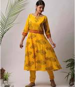 Yellow Gargi cotton Kurta