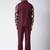 Maroon Plain Cotton Stitched Nehru Jacket And Trousers