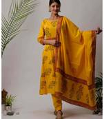 Yellow Yora cotton Dupatta