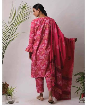 Pink Chavvi cotton Dupatta 4