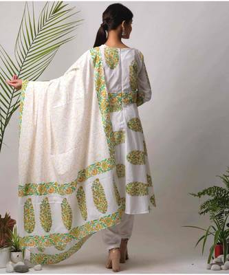 White Hina cotton Dupatta 3