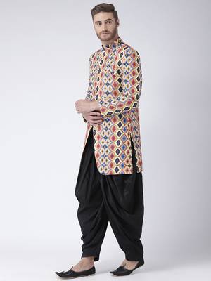 Multicolor Printed Polyester Stitched Indo Western Dresses 2